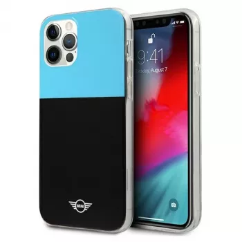 MINI MORRIS Color Block pevné puzdro pre iPhone 12/12 Pro 6,1 palca – modrá