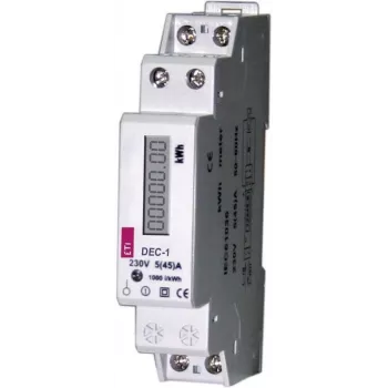 ETI DEC-1 modulárny jednofázový elektromer