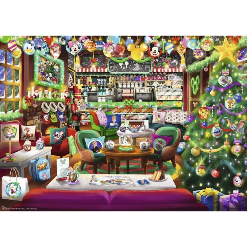 Ravensburger puzzle Disney Christmas Cafe (1000 dielikov)