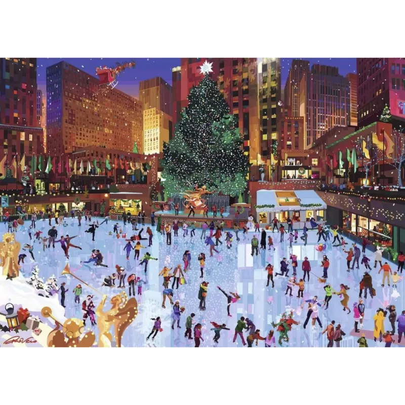 RAVENSBURGER puzzle 1000 dielikov – Vianočná nádhera na Rockefeller Center