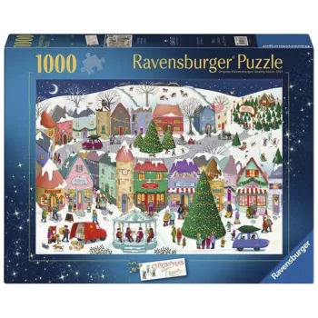 Ravensburger puzzle Začarované vianočné mesto (1000 dielikov)
