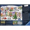 Ravensburger puzzle Začarované vianočné mesto (1000 dielikov)