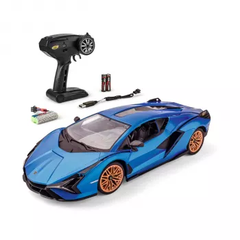 Tamiya Carson 1:14 Lamborghini Sian FKP 37 2.4GHz RTR RC auto modré
