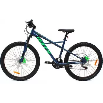Huffy Korros 26 horské bicykel modrý - 18-rýchlostný oceľový hardtail s prednou odpružením