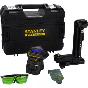 Stanley FatMax X3G 360° Green Beam 3-rovinný laser s TSTAK kufrom, 35m dosah, 10.8V Li-Ion