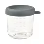 BEABA sklenená nádoba na skladovanie so vzduchotesným viečkom 250 ml mineral
