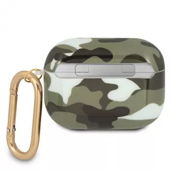 GUESS GUAPUCAMA puzdro na AirPods Pro zelená/khaki camo kolekcia