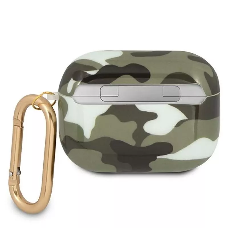 GUESS GUAPUCAMA puzdro na AirPods Pro zelená/khaki camo kolekcia