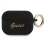 GUESS GUAPSSSK puzdro na AirPods Pro čierne silikón Vintage Script
