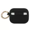 GUESS GUAPSSSK puzdro na AirPods Pro čierne silikón Vintage Script