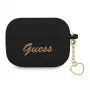 GUESS GUAPLSCHSK puzdro na AirPods Pro čierne silikón Charm Heart Collection
