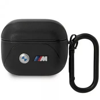 BMW BMA322PVTK puzdro na AirPods 3. generácie čierne koža Geschwungene Linie