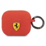 Ferrari FEA3SILRE silikónové puzdro na Apple AirPods 3. generácie, červené