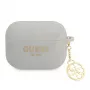 Guess GUAPLSC4EG puzdro na AirPods Pro sivé silikón Charm 4G kolekcia