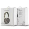 GUESS GUE003639 Gcube Metallic Script Logo on-ear Bluetooth slúchadlá hnedé