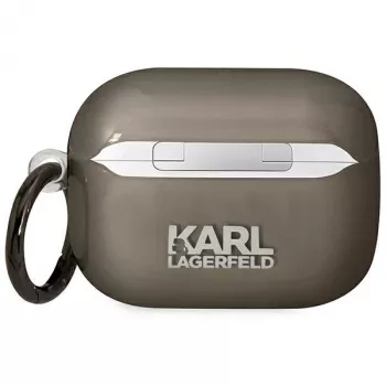 Karl Lagerfeld KLAPHNIKTCK puzdro na AirPods Pro čierne Karl Head