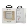 Guess GUA2LSC4EG puzdro na AirPods 1/2 sivé silikón prívesok 4G kolekcia