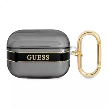 GUESS Strap Collection puzdro na AirPods Pro - čierne