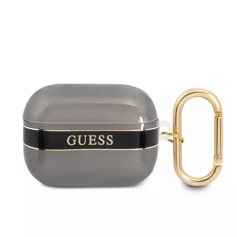 GUESS Strap Collection puzdro na AirPods Pro - čierne