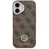 GUESS 4G Strass Logo & Big Strap Metal Buttons MagSafe puzdro na iPhone 17 - hnedé