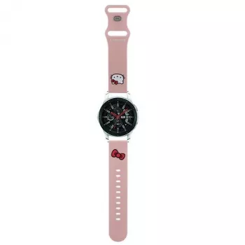 Hello Kitty univerzálny silikónový náramok 22mm ružový dizajn Kitty hlava