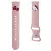 Hello Kitty univerzálny silikónový náramok 22mm ružový dizajn Kitty hlava