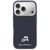 Karl Lagerfeld Karl & Choupette Head Pins Saffiano MagSafe puzdro na iPhone 17 Pro - modré