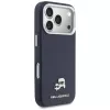 Karl Lagerfeld Karl & Choupette Head Pins Saffiano MagSafe puzdro na iPhone 17 Pro - modré