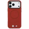 BMW M FW Metal Logo MagSafe puzdro na iPhone 17 Pro Max, červené