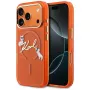 Karl Lagerfeld IML Choupettes Karl Script Logo MagSafe puzdro pre iPhone 17 Pro - oranžové