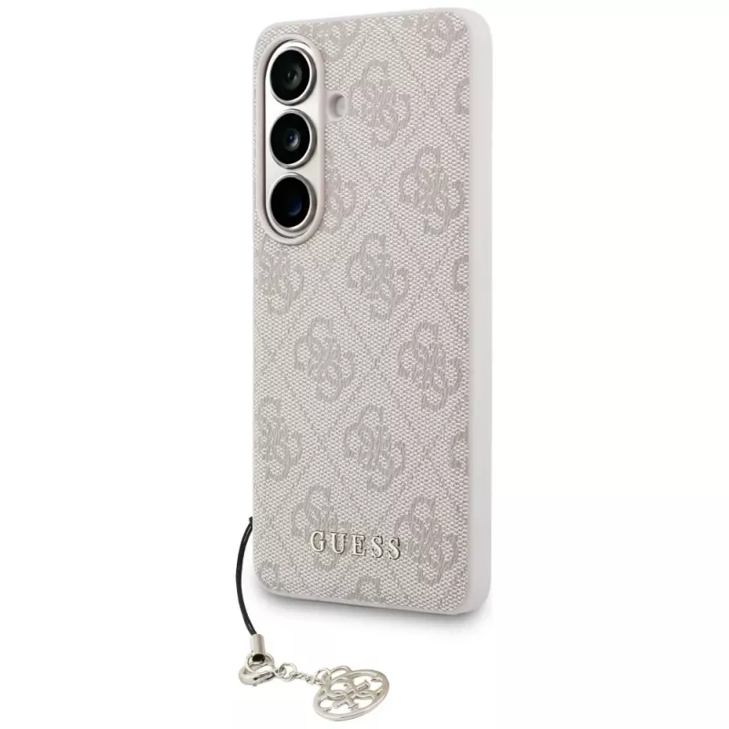 GUESS 4G Classic Logo Charm MagSafe puzdro pre Samsung Galaxy S26 - ružové