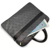 GUESS 4G Round & Classic Logos Stripe 16 palcová taška na notebook čierna