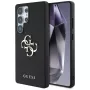 GUESS Grained Big 4G Logo Small Classic Logo puzdro pre Samsung Galaxy S25 Ultra - čierne