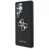 GUESS Grained Big 4G Logo Small Classic Logo puzdro pre Samsung Galaxy S25 Ultra - čierne