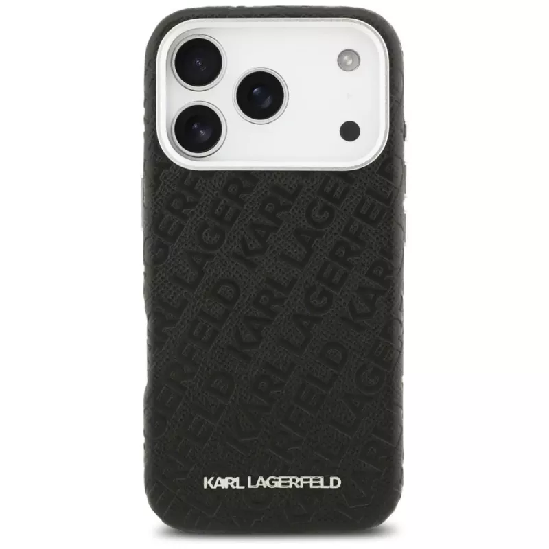 Karl Lagerfeld FW Stamped Karl MagSafe puzdro pre Apple iPhone 17 Pro čierna