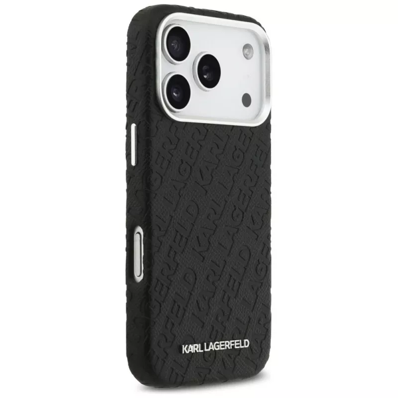 Karl Lagerfeld FW Stamped Karl MagSafe puzdro pre Apple iPhone 17 Pro čierna