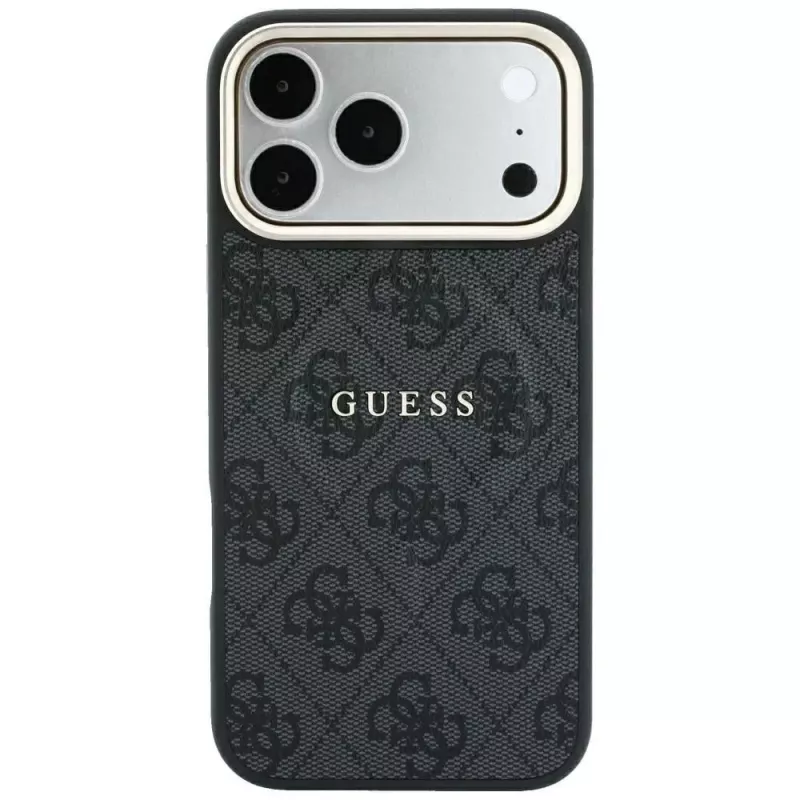 GUESS Embossed 4G Classic MagSafe puzdro pre iPhone 17 Pro Max / 18 Pro Max - čierna