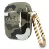 GUESS Camo Collection AirPods 1/2 puzdro zelená/khaki