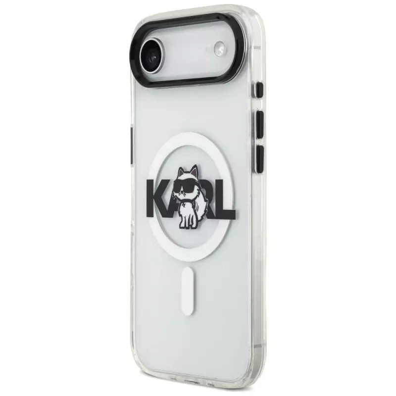 Karl Lagerfeld IML Choupette Sketch Logo Puzdro MagSafe pre iPhone Air, Priehľadné