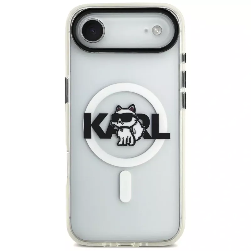 Karl Lagerfeld IML Choupette Sketch Logo Puzdro MagSafe pre iPhone Air, Priehľadné