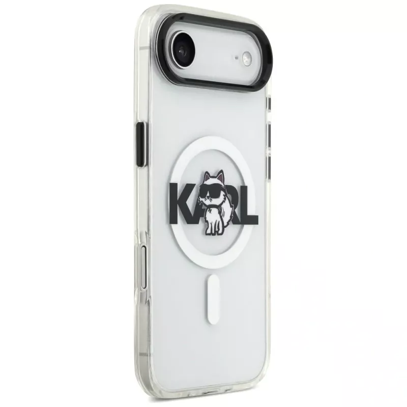 Karl Lagerfeld IML Choupette Sketch Logo Puzdro MagSafe pre iPhone Air, Priehľadné
