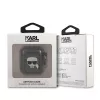 Karl Lagerfeld KLA2UKHGK AirPods 1/2 puzdro čierna glitre Karl's hlava