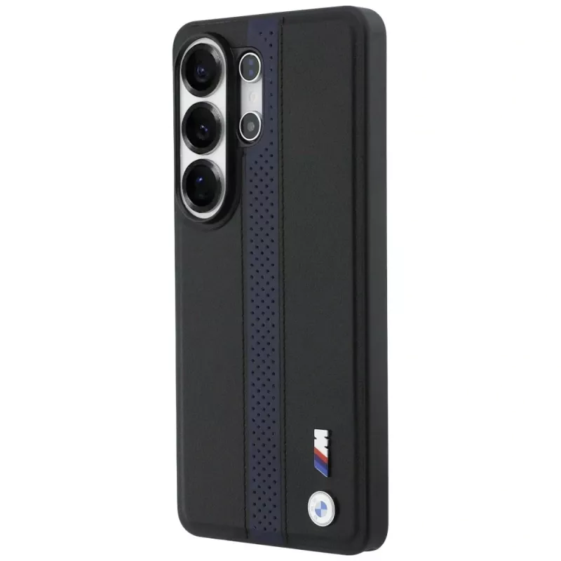 BMW Perforated Stripe Logo MagSafe puzdro pre Samsung Galaxy S26 Ultra - modrá
