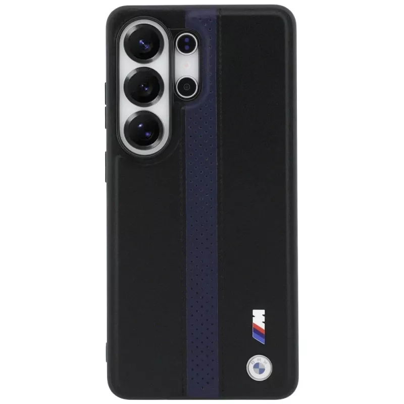 BMW Perforated Stripe Logo MagSafe puzdro pre Samsung Galaxy S26 Ultra - modrá