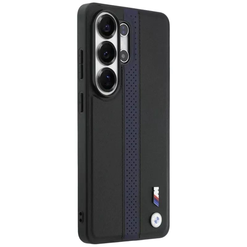 BMW Perforated Stripe Logo MagSafe puzdro pre Samsung Galaxy S26 Ultra - modrá