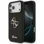 GUESS Fixed Glitter Big 4G puzdro pre iPhone 18 Pro Max / 17 Pro Max - čierna