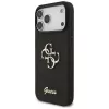 GUESS Fixed Glitter Big 4G puzdro pre iPhone 18 Pro Max / 17 Pro Max - čierna