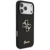 GUESS Fixed Glitter Big 4G puzdro pre iPhone 18 Pro Max / 17 Pro Max - čierna