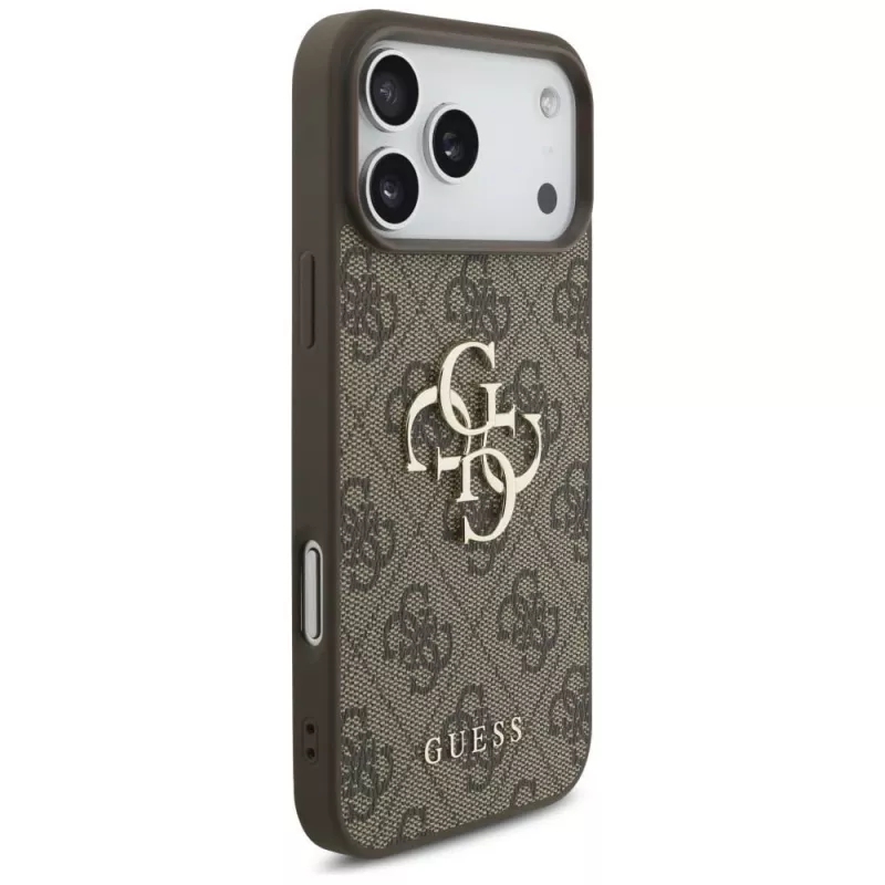 GUESS 4G Big Logo puzdro pre iPhone 17 Pro Max / 18 Pro Max - hnedá