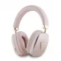 GUESS Metallic Triangle Logo on-ear Bluetooth slúchadlá V5.3 ružová